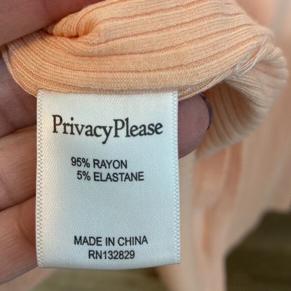 Privacy Please Rue dress Midi Dress Peach Scoop Neck Short Sleeve Size XL - Picture 6 of 6